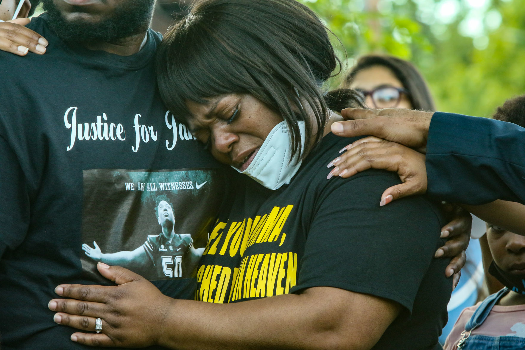 Protesting the shooting death of Jamal Williams